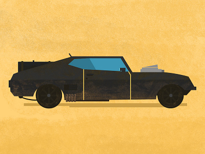 Interceptor art classic classiccar design flatcar fury mad max photoshop road