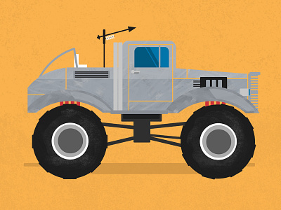 Mad Max Monster Truck adobe art design flatcars flatdesign fury mad max photoshop road