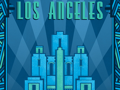 Los Angeles adobe angeles art california city design los photoshop poster