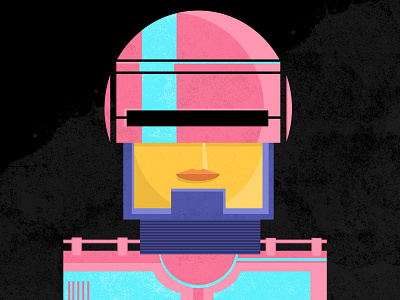 Robocop adobe art design flatdesign photoshop robocop