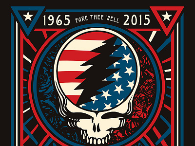 Grateful Dead adobe art design flatdesign gratefuldead merch photoshop poster