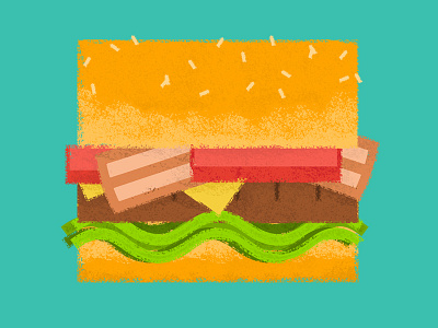 Burger Time art burger design flatdesign food yummy