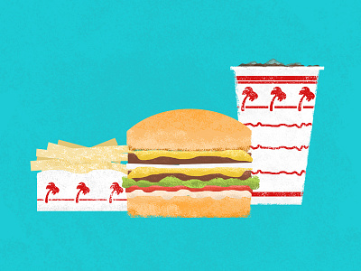 In-N-Out adobe design flatdesign innout photoshop