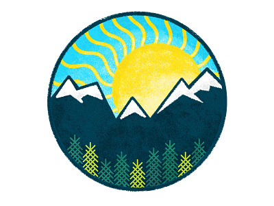 Nature Patch idea art design flatdesign national parks patches photoshop