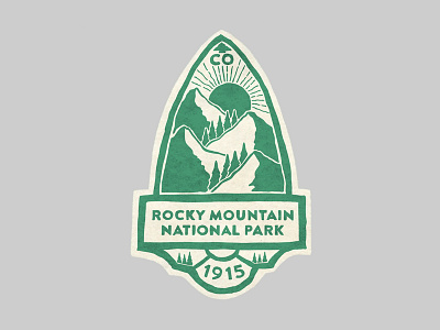 Rocky Mountain National Park art design mountains outdoors photoshop vintage