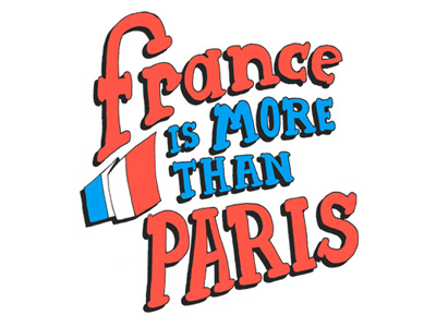 France lettering typography