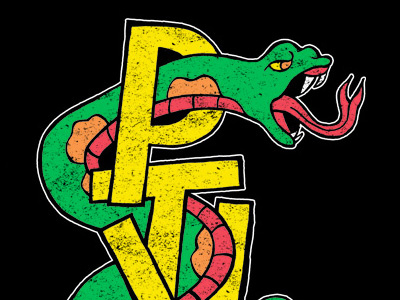 Snake art atomicchild design illustration