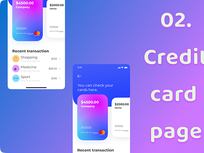 Daily UI Challenge #002 banking app daily ui design figma finance app graphic design mobile app ui