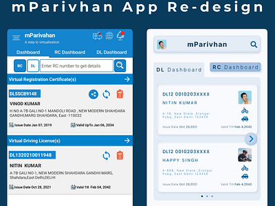 mParivhan App Re-design banking app branding daily ui design document app figma finance app mobile app ui
