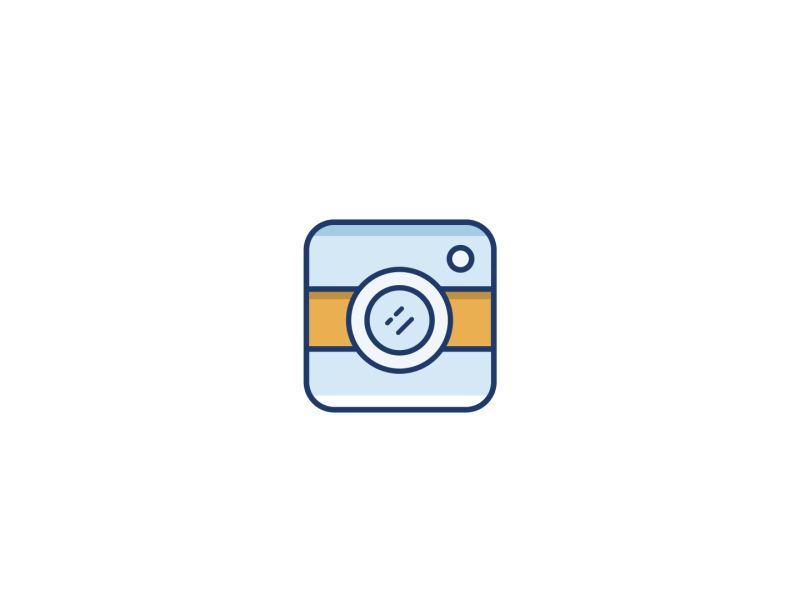 Camera Icons Animated 2d animated animation cameras design dslr gif icons instagram polaroid vector