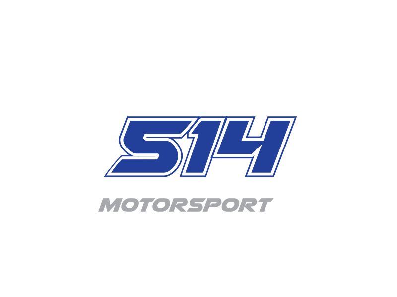 514 Motorsport Logo 2d animated animation design flat gif glitch intro logo motiondesign opener