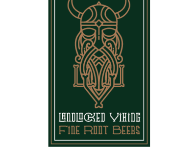 Land Locked Viking branding design graphic design logo typography viking