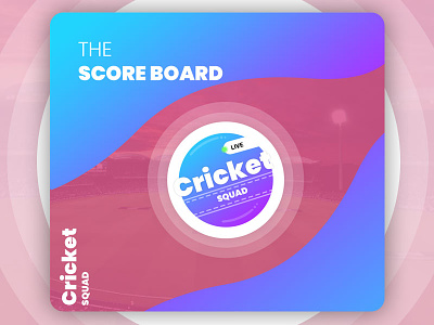 The score board- Cricket Squad