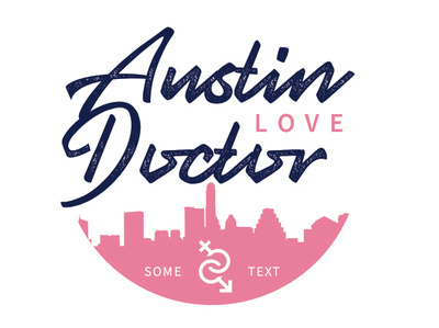 Logo concept for Austin love doctor branding design idea illustration logo typography