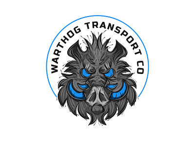 Warthog transport co logo concept branding concept design dribbble illustration logo transport vector warthog