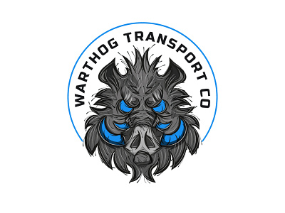 Warthog transport co logo concept