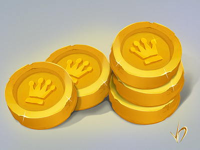 Coins for mobile games app coins design games practice sketches ui wacom