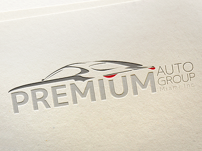 Logo Premium Auto Group of Miami Inc. auto design logo miami premium