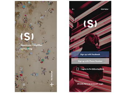 New App Intro/Sign Up screen app concept branding create facebook graphic icon artwork interaction design iphonex logodesign simplicity ui ux
