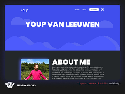 Youp van Leeuwen Discord inspired Portfolio design discord figma portfolio ui ux webdesign