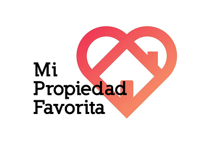 Mi Propiedad Favorita branding casa corazon design diseño heart house illustration logo love