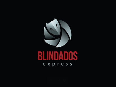 Blindados express branding design icon illustration logo