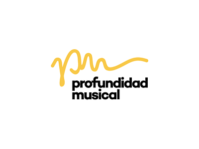 Profundidad Musical branding illustration logo music musical