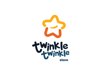 Twinkle Twinkle Store branding clothe clothes clothing estrella feliz fugaz happy illustration kids logo niños ropa star store tienda