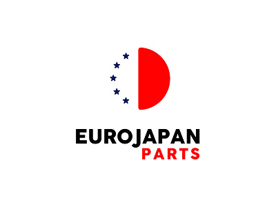 Euro Japan Parts branding cars icon logo solutions