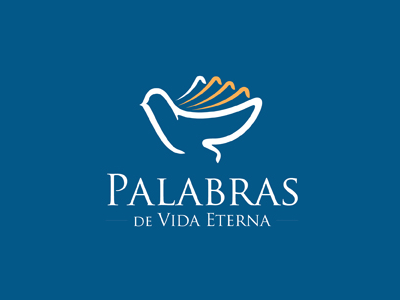 Palabras de vida eterna bible book church dove logo