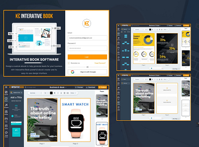Interative Book - eBook design ui ux