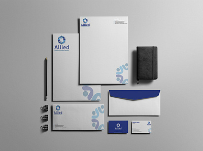 Allied Stationary Design branding design logo
