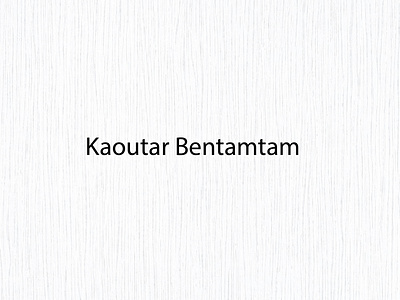 Kaoutar Bentamtam Logo Design