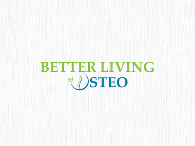 Better Living Osteo Logo Design branding design graphic design illustration logo vector