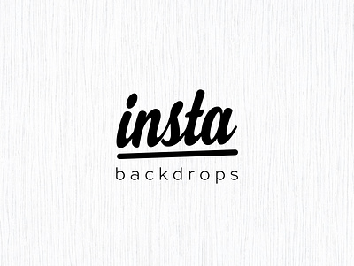 Insta Backdrops Logo Design branding design graphic design illustration logo typography vector