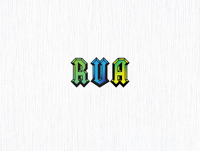 RUA Abstract Logo Design branding design graphic design illustration logo typography vector