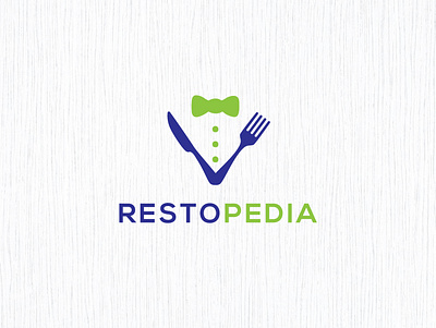 Restopedia Logo Design branding design graphic design illustration logo typography vector