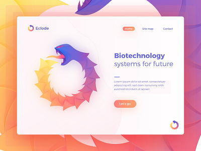 Eclode identity concept biotech biotechnology dragon eclode logo snake transformation