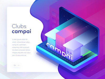Convert To Campai campai club convert customer illustration isometric