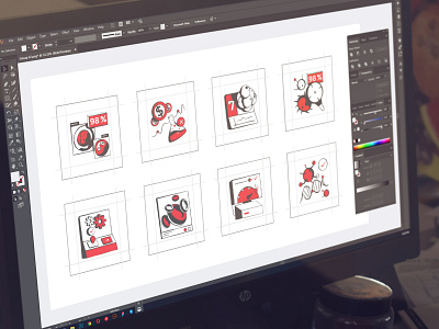 Icons for Artificial Intelligence driven Blood analyzer