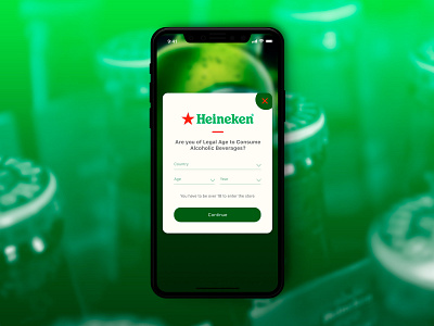 Age pop up heineken ios mobile popups