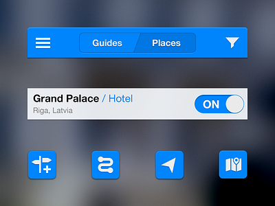 Travel app UI preview