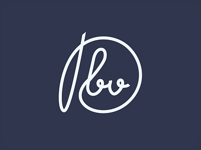 New Monogram in Progress dbv lettering logo monogram type