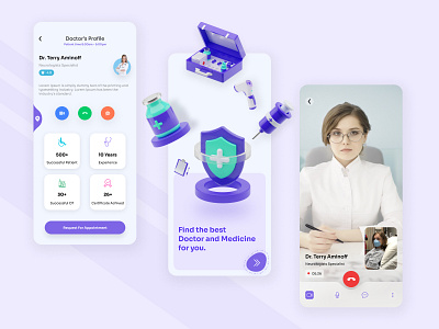Doctor Profile & Video Screen - Daily UI