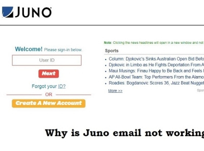 Why is Juno Email Not Working?