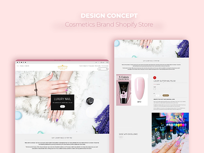 Luxury Nail Shop - Cosmetics Store Concept