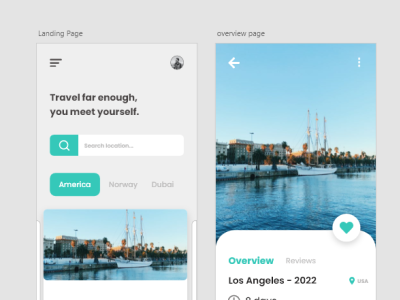 A travel page design design icon logo ui ux