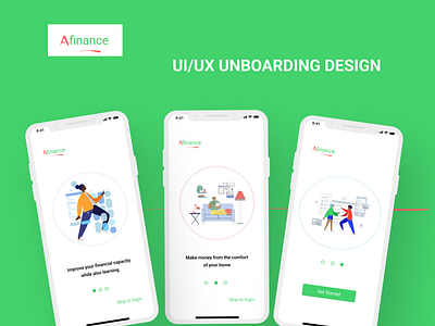 An onboarding page ui for a fintech company app design icon illustration logo typography ui ux vector