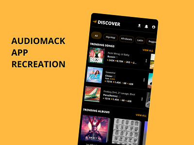 Audiomack app recreation app branding design icon illustration logo typography ui ux vector