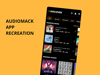Audiomack app recreation